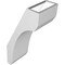 Ekena Millwork 5 1/2-in. W x 8-in. D x 16-in. H Legacy Architectural Grade PVC Knee Brace BRCP055X08X16LEC - alternate 3